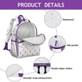 thumbnail image 4 of Princess Unicorn Star Pattern Backpack for School,Cute School Bag,Schoolbag with Adjustable Shoulder Straps & Padded Back,15.25"x11.5"x5.25", 4 of 5