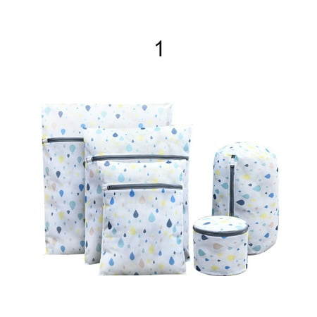 

MGStore 5Pcs Japanese Style Thick Embroidered Bra Underwear Laundry Bag Storage Pouch