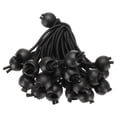 thumbnail image 1 of Uxcell 50Pcs Bolas de Cuerda Elástica 4" Cuerdas Elásticas de Alta Resistencia para Sostener Tiendas de Camping, Cables y Mangueras, Negro, 1 of 6