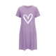 thumbnail image 4 of Camisón corto de poliéster para mujer, talla grande, estampado de San Valentín, cuello redondo, manga corta, 4 of 4