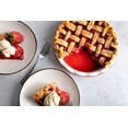 thumbnail image 5 of Kook Ceramic Round Pie Pan, Deep Baking Dish, Wave Edge, 10-Inch,, 5 of 5