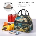 thumbnail image 5 of Naloa Valley River Dinosaur Print Lunch Bag for Women & Men Insulated Lunch Box or Cooler Lunch Tote Bags for Work, Travel, Outdoor, 5 of 5