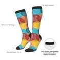 thumbnail image 5 of Picia Women Crew Soft Moisture-wicking Socks Colorful Wool Balls Pattern Design Cotton Socks, One Size fit All, 5 of 9