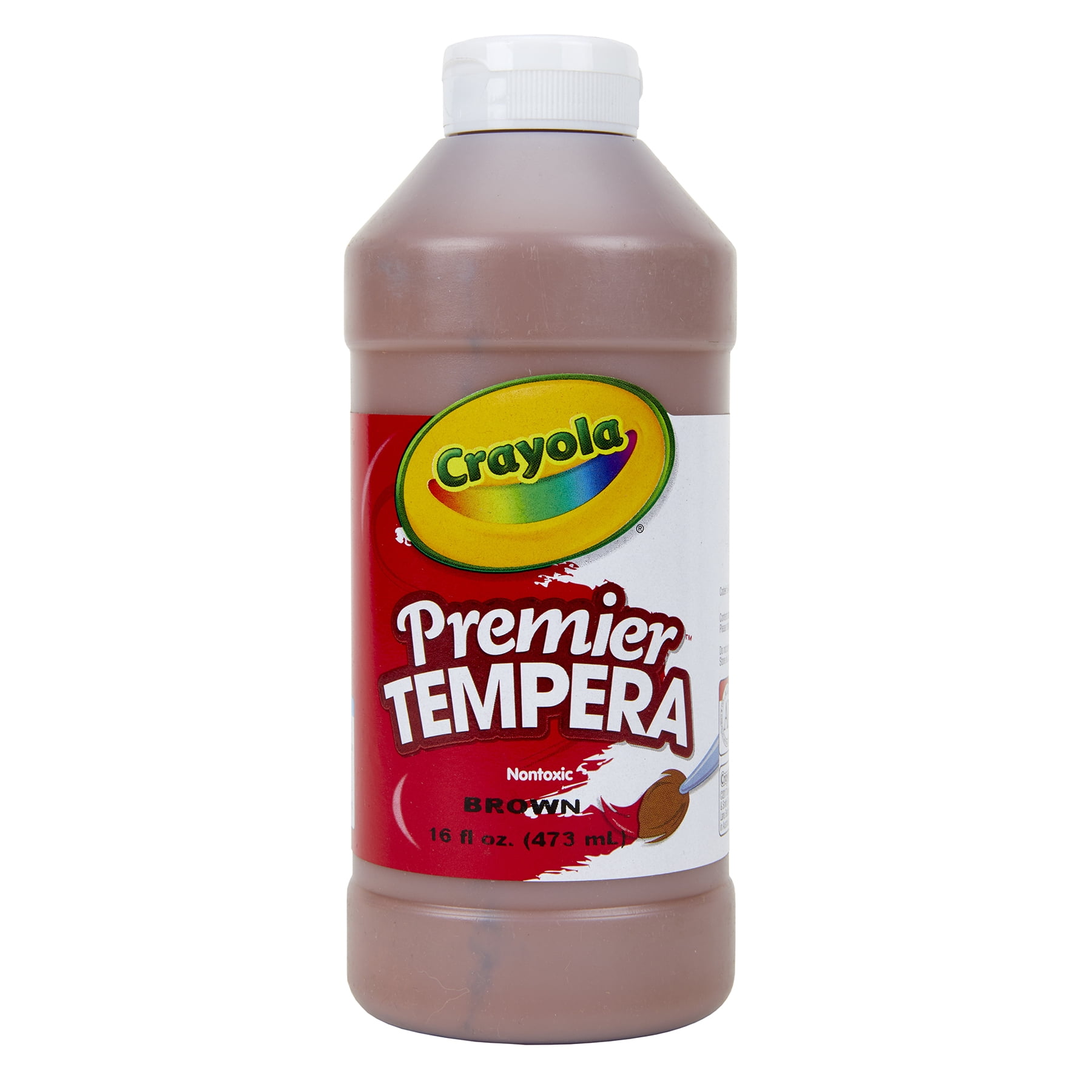 Crayola Premier Tempera Paint, 16 oz, Brown, Pack of 3