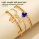 thumbnail image 5 of Sonducket Tobilleras de moda de 3 piezas, joyería para pies, accesorios para mujeres multicolores para mujeres, joyas resistentes al desgaste Ropa, zapatos y accesorios Miscelánea Violeta, 5 of 6