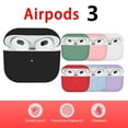 thumbnail image 1 of Étui d'Écouteurs en Silicone Liquide Compatible Bluetooth de 4e Génération, Couleur Unie, pour Airpods 3, 1 of 8