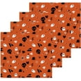 thumbnail image 2 of SKYSONIC Halloween Ghost Pumpkin Cotton Washcloths Set of 4, Highly Absorbent Soft Fingertip Towel for Bathroom, Gym, Hotel and Spa, 12 x 12 Inch, 2 of 7