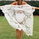 thumbnail image 4 of Traje de baño para mujer, pareo, kimono, falda larga de playa, bikini de encaje floral, 4 of 5