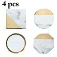 thumbnail image 1 of 4PCS Drink Coaster Creative Marble Elegant Decorative Cup Placemat Table Cup Pad, 1 of 9