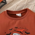 thumbnail image 5 of Gelikeya Toddler Halloween Shirts for Boys Girls 2T-6T Long Sleeve Tops Casual Loose Sweatshirt Fall Winter Sweater Clothes (Z05 Brown, 5-6 Years), 5 of 9
