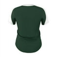 thumbnail image 3 of Alleson Athletic B36685542 Girls V-Neck Fastpitch Jersey, Forest & White - Extra Small, 3 of 3