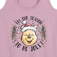 thumbnail image 3 of Disney Winnie The Pooh - Tis The Season To Be Jolly Christmas - Women's Racerback Tank Top, 3 of 5