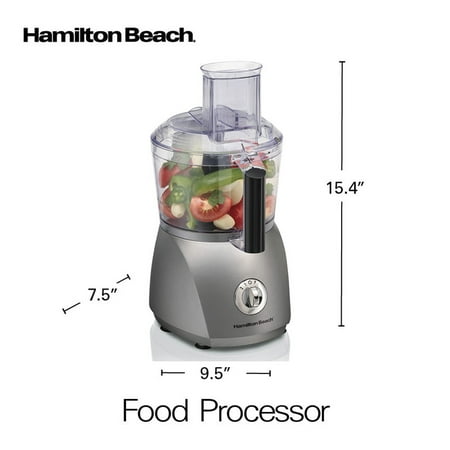 Hamilton Beach - 6 Function 10 Cup Food Processor - SILVER