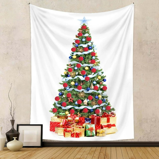 LSLJS Tapestries, Christmas Tree Tapestry Green Tree Decorative Wall Hanging Home Decor Decoration, Christmas Decorations