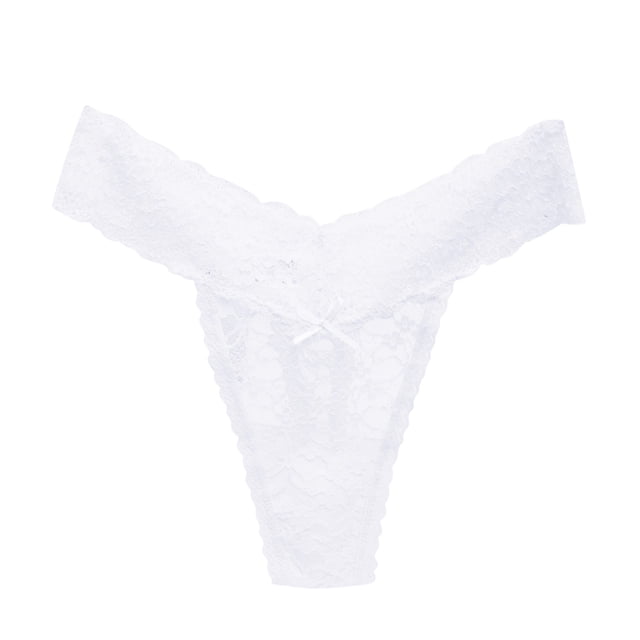 Braguitas tanga de encaje para mujer, talla grande: diseño transparente, cintura baja, entrepierna de algodón, para uso diario o sexy.