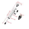thumbnail image 3 of Unique Bargains Universal Motorcycle Steering Damper Silver Tone Adjustable Linear Stabilizer for Scooters Steetbike, 3 of 6