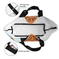 thumbnail image 4 of Balery Cute Cow Sunflowers Art Bolsa Tote Estilo Estético con Cremalleras, Bolsa de Hombro, Bolsa de Compras Grande y Plegable, 4 of 8