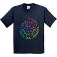thumbnail image 3 of Inktastic Pi Day Pi Numerals in Rainbow Spiral Youth T-Shirt, 3 of 5