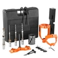 thumbnail image 5 of KFFKFF Drill Press Mortising Attachment, Quadrilateral Hole Chisel Kit with 4 Drill Models, Woodworking Bench Drill Positioning Set with 5 Bushings, Suitable for Mortising Tenoning Drilling Equipment, 5 of 9