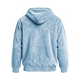 thumbnail image 3 of qafoshin Mens Warm Fuzzy Hoodies Fall Winter Casual Fleece Hooded Sweatshirt Fashion Solid Color Pullover Tops S-3XL, 3 of 6