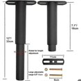 thumbnail image 2 of 4pcs Adjustable Metal Bed Legs Retractable 18-33cm - for Kitchen Furniture, Cupboards, Sofas, Beds, 2 of 5