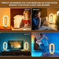 thumbnail image 2 of Bedside Table Lamp for Bedroom, 3 Color Dimmable Night Light with USB Port, Rechargeable Touch Lamps, Crystal Modern Oval Light Nightstand Desk Lamp for Dorm Living Room Office（1 Pack）, 2 of 7