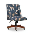 thumbnail image 3 of Linon Draper Upholstered Swivel Office Chair, Multiple Colors, 3 of 10