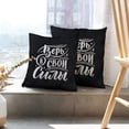 thumbnail image 6 of LALILO Throw Pillow Covers Strength Lettering Motivation Art Brush Cushion Cover 18" x 18", 2 Pack, 6 of 6