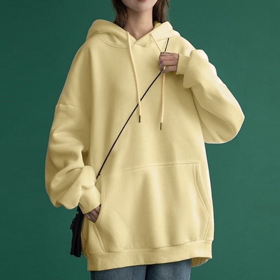 XINXIAOO Womens Hoodies Long Sleeve Pullover Hoodie Graphic Hoodies for Women Khaki Sweatshirt Women Fall Outfits for Women Streetwear Clothes