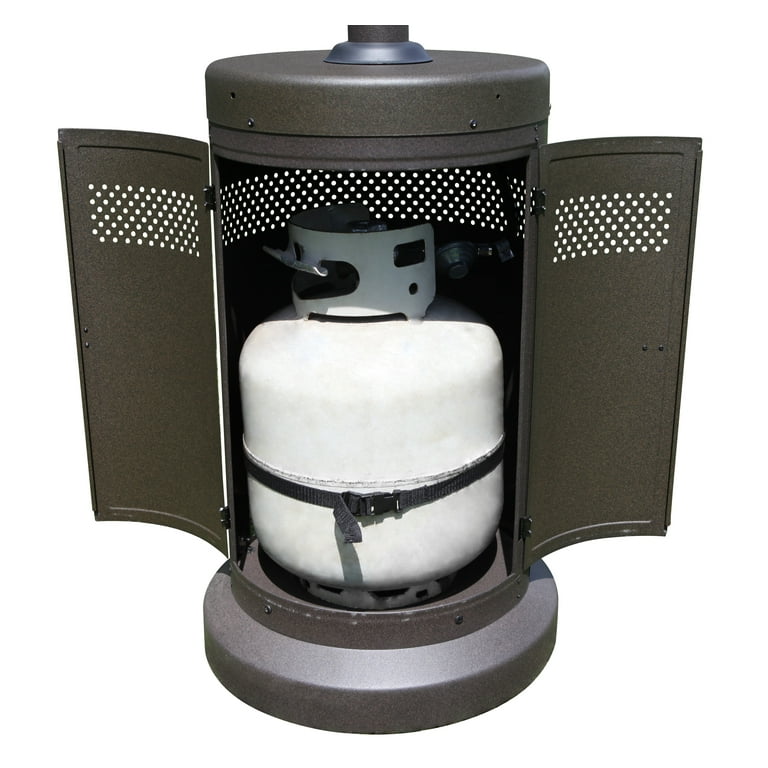 Mainstays 48,000 BTU Propane Gas Outdoor Freestanding Patio Heater , Brown  Powder Coat Finish - Walmart.com