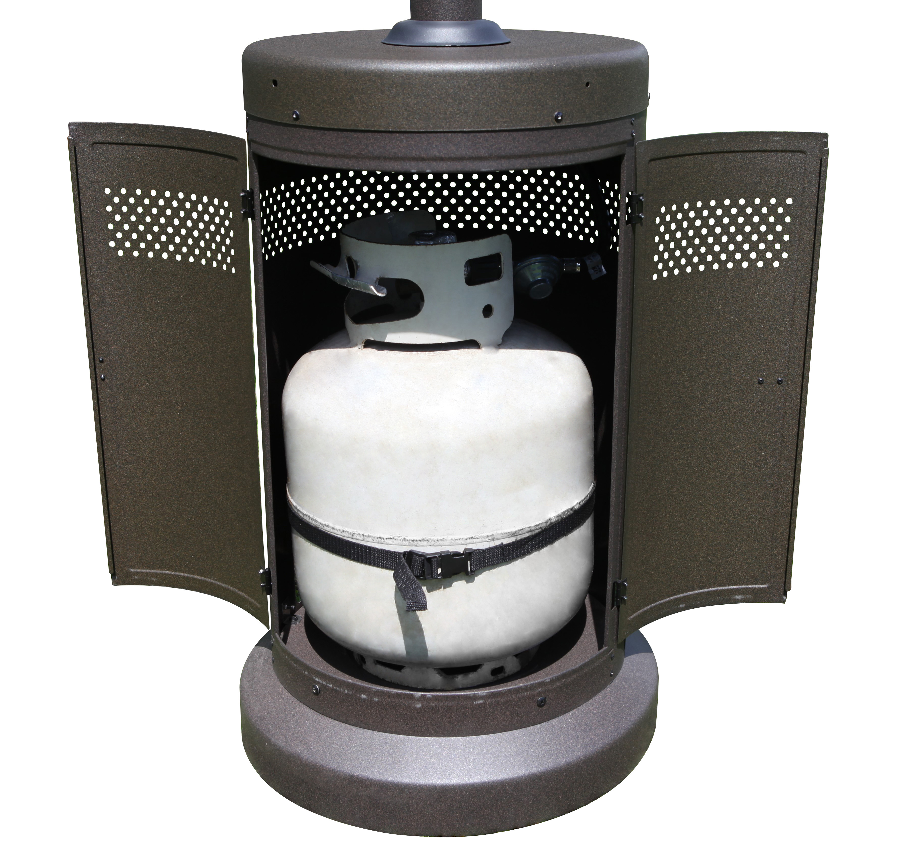 Mainstays 48,000 BTU Propane Gas Outdoor Freestanding Patio Heater , Brown Powder Coat Finish - image 5 of 6