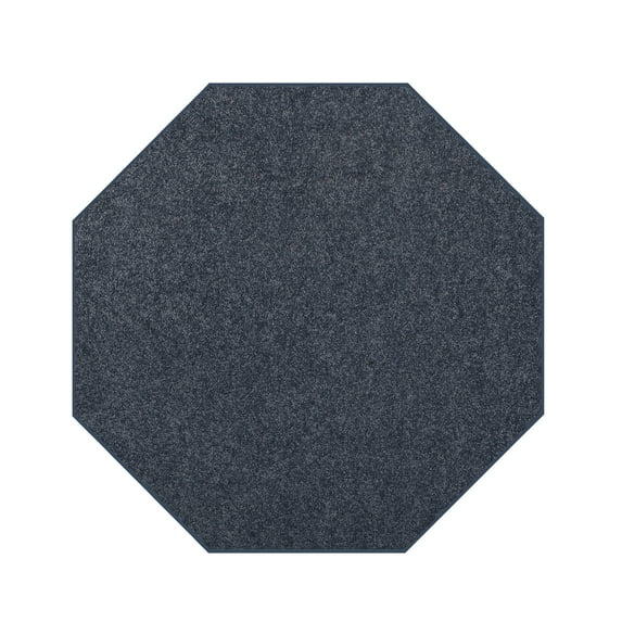 Furnish My Place DC Custom Rug - 12 ft. Octagon, Petrol Blue, Indoor Rug for Bedrooms, Hallways, Living Rooms