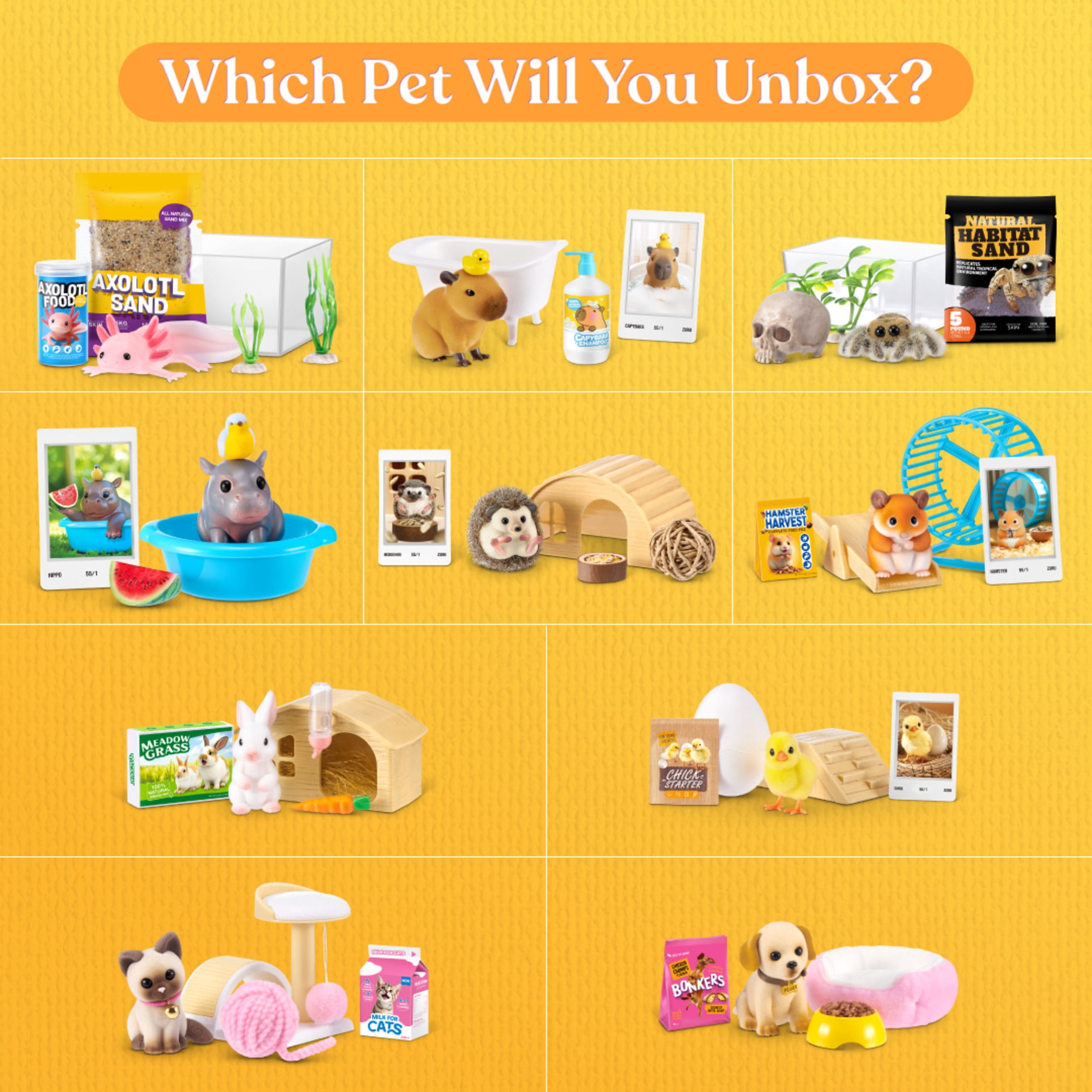 My Mini Pet Series 1 Mystery Capsule by ZURU - Collectible Surprise Unbox Pet Doll with Accessories for Kids Ages 3+
