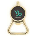 thumbnail image 1 of January December Capricorn Constellation Beer Bottle Cap Opener Stainless Steel Key Chain, 1 of 3
