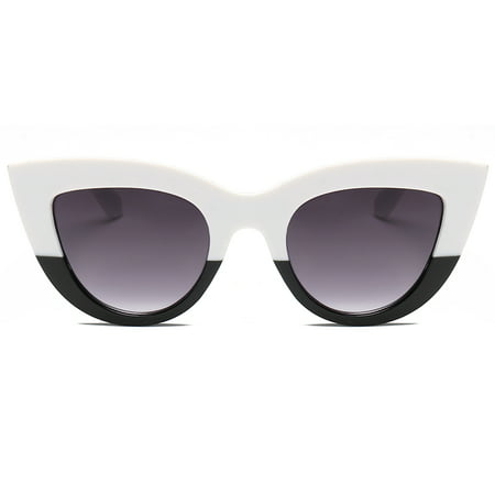 ZEDWELL Vintage Sunglasses Women Cat Eye Sunglass Retro Fashion Brand Designer Sun Glasses Female Pink Mirror Eyewear Female