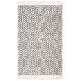 thumbnail image 2 of SAFAVIEH Natura Calanthia Geometric Fringe Area Rug, Ivory/Black, 4' x 6', 2 of 8