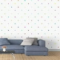 thumbnail image 2 of IDEA4WALL 6pcs Colorful Dots Peel and Stick Wallpaper Removable Wall Murals Large Wall Stickers for Home Decoration, 100"x24", 2 of 5