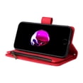 thumbnail image 2 of Case for iPhone SE 2020/2022 Cover Zipper Pocket Wallet Case Magnetic Protective - Red, 2 of 5