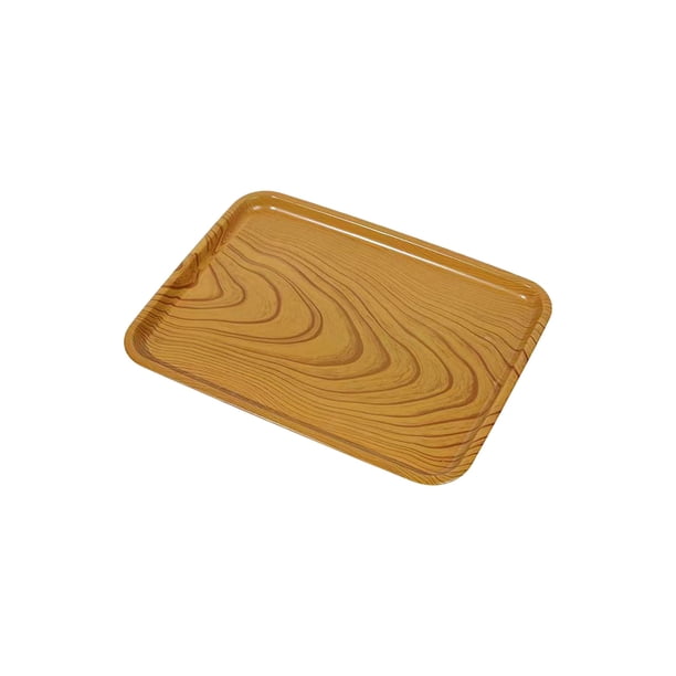 El Tablero Plano Del Cartón Del Grano de Madera Proporciona Vajillas Pesadas de Madera Marrón, Adecuadas para la Decoración de Vajillas de la Cena en el Hogar