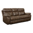 thumbnail image 2 of Coaster Brown Leather Motion Sofa 601691, 2 of 7