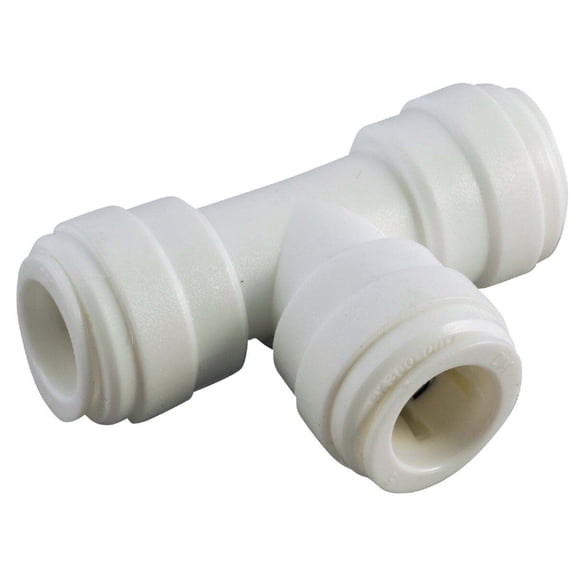 Anderson Metals Corp. Push-In Union Plastic Plumbing Tee - Push Tee - 1 Pc, 1/4 In. X 1/4 In. X 1/4 In.
