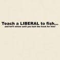 thumbnail image 3 of CafePress - Teach A LIBERAL To Fish Light T Shirt - Men's Classic Graphic T-Shirt, 3 of 4