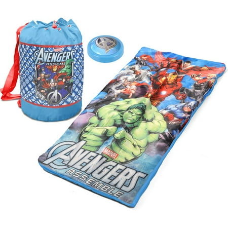 Avengers Sleeping Bag Pushlight and Duffle