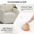 thumbnail image 6 of Swivel Accent Chair, Premium Barrel Chair for Living Room, Comfy Single Sofa Chair, Round Swivel Couch Chair, Living Room Chairs for Adults, Accent Bucket Chairs for Club/Bedroom, 6 of 8