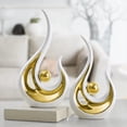 thumbnail image 3 of Abstract Art Ceramic Sculpture Home Decor Ornament Statue for Table Office, 3 of 8