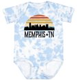 thumbnail image 3 of Inktastic Memphis Tennessee Skyline Retro Sunset Boys or Girls Baby Bodysuit, 3 of 5