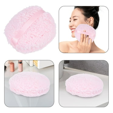 GOOHOCHY Pink Powder Puff For Body Dusting Large And Soft Body Powder Applicator Fluffy Dusting Puff For Makeup Powder