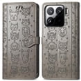 thumbnail image 1 of Funda Cartera FOXDOCK para Xiaomi 15 , Flip PU con Relieve de Gatos y Perros, Tarjetero y Soporte, 1 of 6