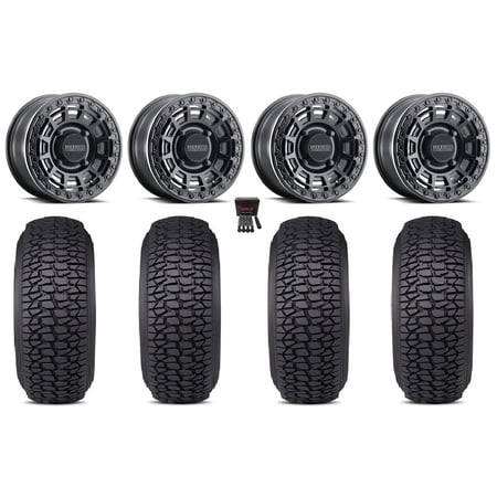 Method 415 Bdlk 15 Wheels Bk +38mm 30 Regulator 2 Tires Polaris RZR XP 1000 / PRO XP / Ranger XP 900/1000