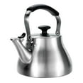 thumbnail image 2 of OXO Brew Classic Traditional Brushed Stainless Steel Tea Kettle Pot, Silver, 2 of 9